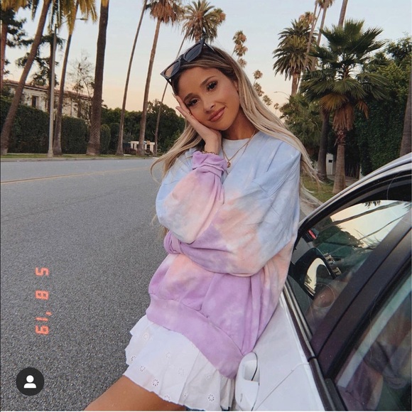 Lovers + Friends Other - Lovers + Friends Toe Dye Pullover in Pastel Ombré